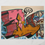 Taiwanesische Graffiti, Taipeh, Taiwan Bedruckte Flyer