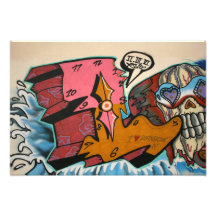 Taiwanesische Graffiti, Taipeh, Taiwan Kunstfoto