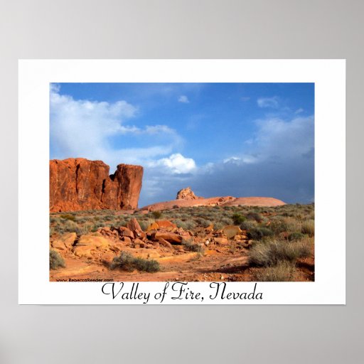 Tal des Feuers, Nevada-Plakat