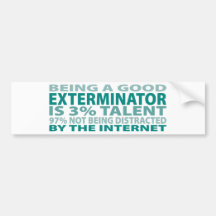 Talent des Exterminator-3% Auto Aufkleber