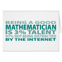 Talent des Mathematiker-3% Grußkarte