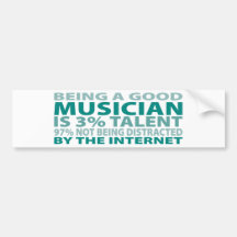 Talent des Musiker-3% Auto Sticker
