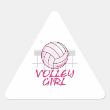 Talsalvemädchen-Volleyballentwurf Sticker