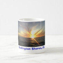 Tampa Bay Sonnenuntergang, Redington Ufer, FL Kaffee Haferl