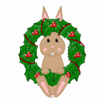 TAN-Häschen und WeihnachtsKranz Ausschnitte