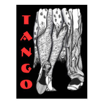 Tango-Beine Postkarten