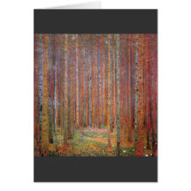 Tannenwald I durch Gustav Klimt Grußkarten