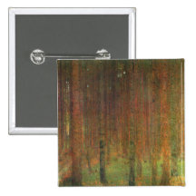 Tannenwald II durch Gustav Klimt Anstecknadelbuttons