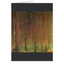 Tannenwald II durch Gustav Klimt Grußkarte