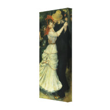 Tanz bei Bougival durch Renoir, Vintager Impressio Gespannter Galeriedruck