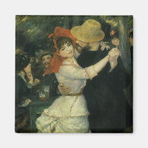 Tanz bei Bougival durch Renoir, Vintager Impressio Magnete