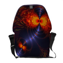 Tanz der Augen - Indigo-und Goldanblick Kurier Taschen