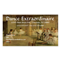 TANZ oder BALLETT Visitenkarten