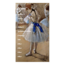 TANZ oder BALLETT Visitenkarten