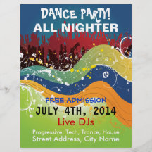 Tanz-Party aller Nighter Flyer