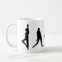 Tanz-Tanzen-Silhouette-Becher Tee Tasse