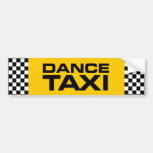 Tanz-Taxi Auto Sticker