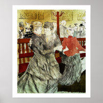 Tanzen bei Moulin Rouge durch Toulouse-Lautrec poster