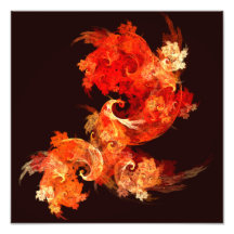 Tanzen Firebirds abstrakter Kunst-Foto-Druck