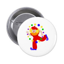 Tanzen-Jongleur-Clown Anstecknadel