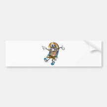 Tanzen-Jutefaser-Kasten Auto Sticker