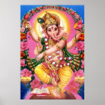 Tanzen-Lord Ganesha Poster