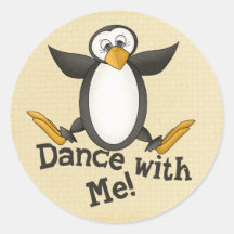 Tanzen-Pinguin Sticker