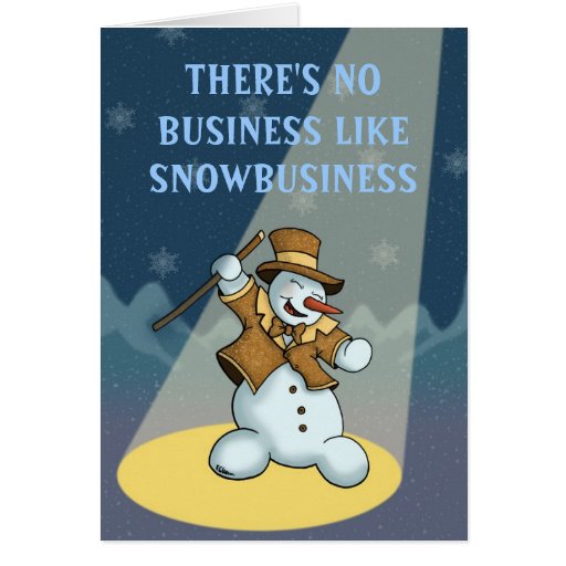 Tanzen-Schneemann-Feiertag greetingcard Karte