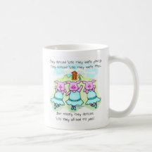 Tanzen-Schwein-Gedicht, Tanzen-Schwein-Gedicht Tee Tasse