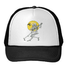 Tanzen-Skelett-Fernlastfahrer-Hut Kultcaps