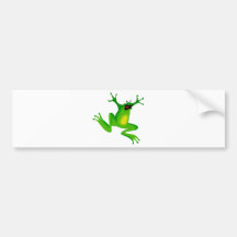 tanzender grüner Frosch Auto Sticker