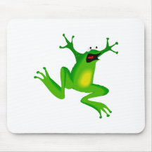 tanzender grüner Frosch Mauspads