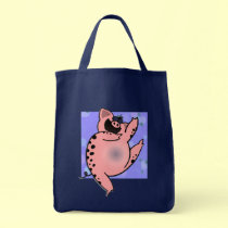 Tanzendes Cartoon-Schwein des Tanzen-Schwein-|/alb taschen