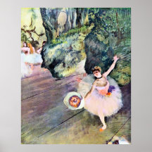 Tänzer mit einem Blumenstrauß der Blumen durch Edg Plakat