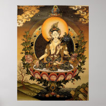 Tara weiblicher Buddha Bodhisattva Jetsun Dolma Plakatdrucke