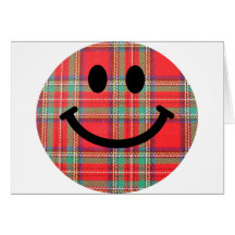 Tartanscottish-smiley Grußkarten