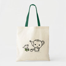 Tasche - GreenTea mit einem angefüllten GreenTea