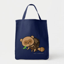 Tasche - Teekessel Tanuki mit Blätter