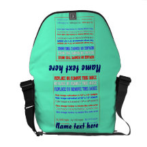 Taschen-Rickshaw über 40 Schablonen-Farben fertige Kurier Tasche