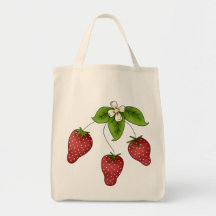Taschen-Taschen-Lebensmittelgeschäft-Erdbeeren