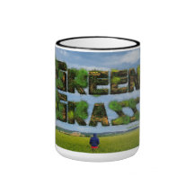 Tasse fettes Grün „Alone in the Green "