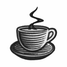 TASSE KAFFEE BESTICKTE JACKEN