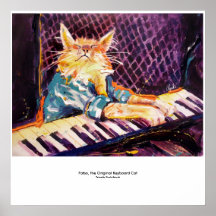 Tastatur Katzen-Farbplakat