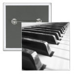 Tastatur - Schwarzweiss Anstecknadel