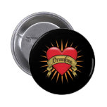 Tätowierung hören Drumline Anstecknadelbutton