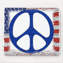 Tattered Friedensflagge Mauspads