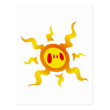 Tattoo Sonne sun Postkarte