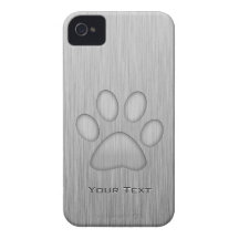 Tatzen-Druck; Metall-Blick iPhone 4 Case-Mate Hüllen