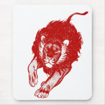 Tau der Löwen Mousepad (rot)