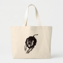 Tau der Löwetasche (Schwarzweiss)